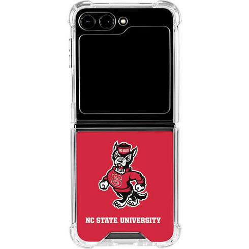 North Carolina State University Wolfpack Galaxy Z Flip6 Clear Case