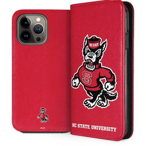 North Carolina State University Wolfpack iPhone 14 Pro Max Folio Case