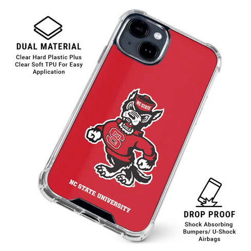 North Carolina State University Wolfpack iPhone 15 Clear Case