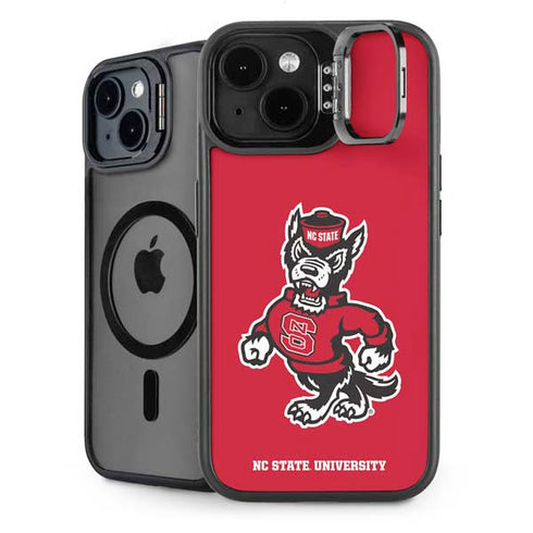 North Carolina State University Wolfpack iPhone 15 Plus Kickstand Case