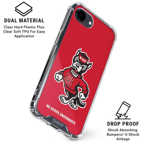 North Carolina State University Wolfpack iPhone 16e Clear Case