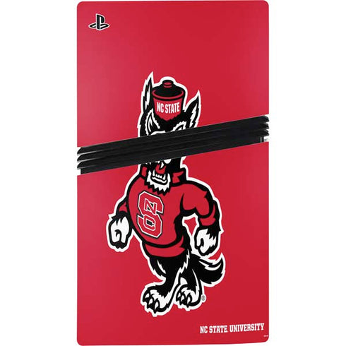 North Carolina State University Wolfpack PS5 Pro Disk Console Skin