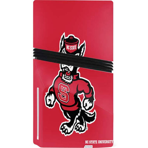 North Carolina State University Wolfpack PS5 Pro Disk Console Skin