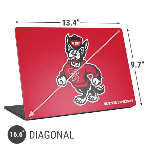 North Carolina State University Wolfpack Universal Laptop 16.6in (13.4 x 9.7in) Skin