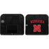 University of Nebraska Collegiate Text Black Nintendo Skins