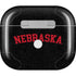 University of Nebraska Collegiate Text Black Apple AirPods (3rd Gen 2021) Skin