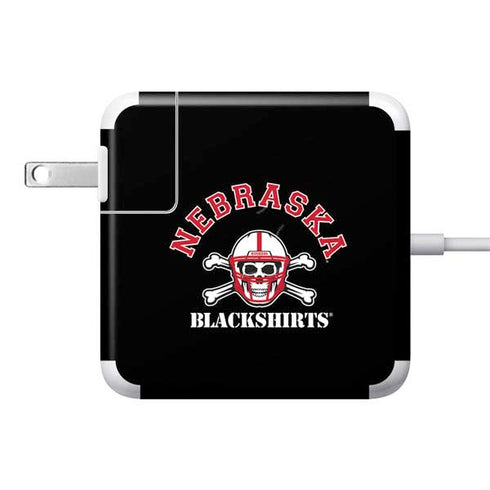 University of Nebraska Blackshirts 85W Power Adapter (15 and 17 inch MacBook Pro Charger) Skin