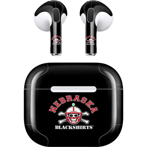 University of Nebraska Blackshirts Apple AirPods (3rd Gen 2021) Skin