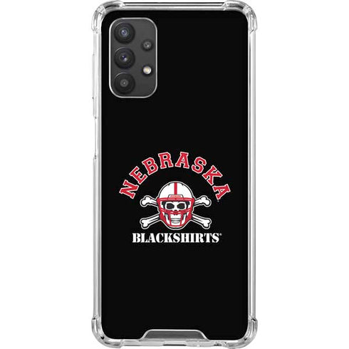 University of Nebraska Blackshirts Galaxy A32 5G Clear Case