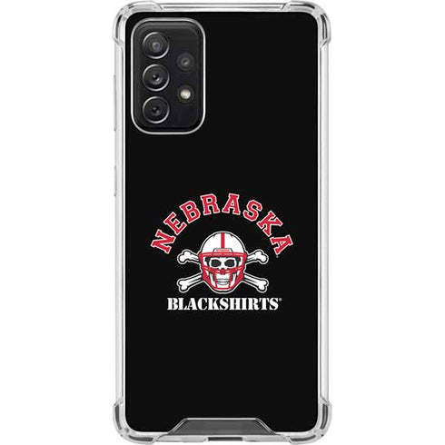 University of Nebraska Blackshirts Galaxy A72 5G Clear Case