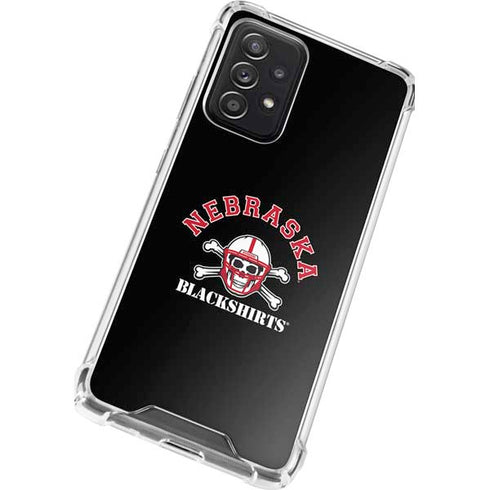 University of Nebraska Blackshirts Galaxy A72 5G Clear Case