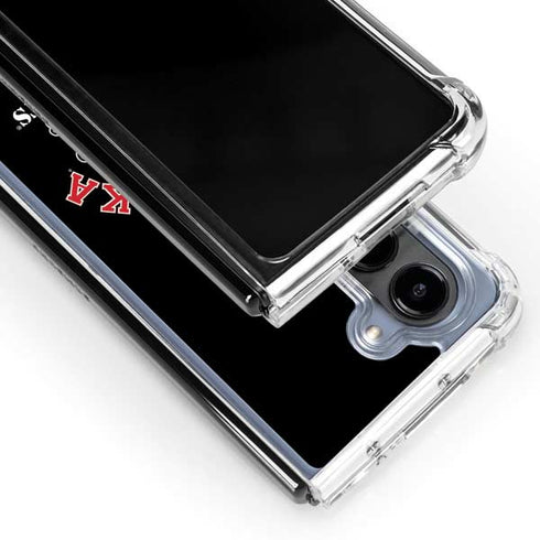 University of Nebraska Blackshirts Galaxy Z Fold5 5G Clear Case