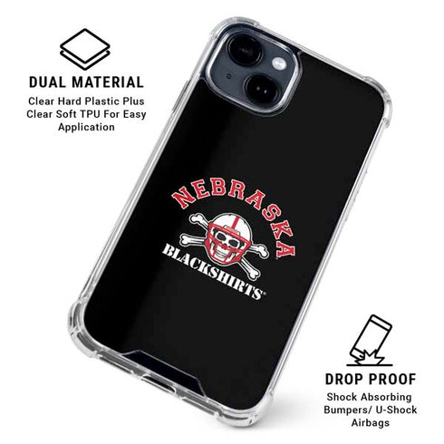 University of Nebraska Blackshirts iPhone 15 Clear Case