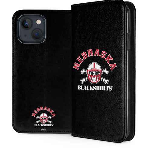 University of Nebraska Blackshirts iPhone 15 Plus Folio Case