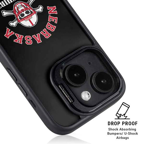 University of Nebraska Blackshirts iPhone 15 Plus Kickstand Case