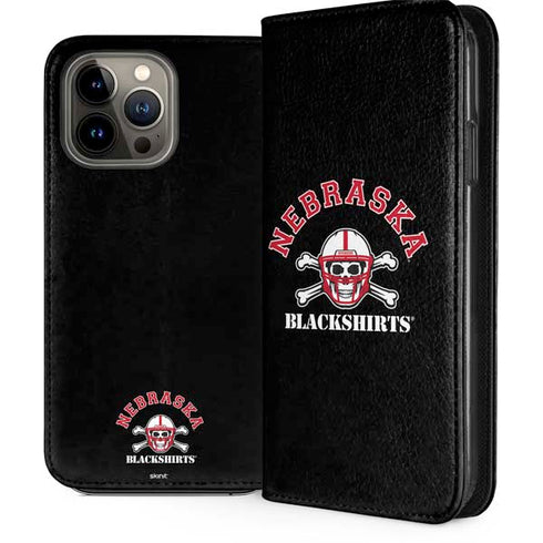 University of Nebraska Blackshirts iPhone 15 Pro Max Folio Case