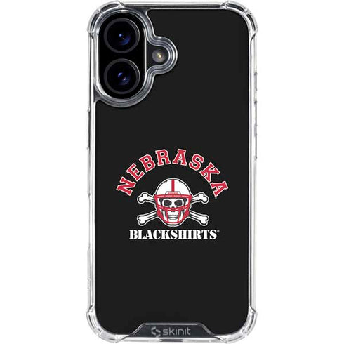 University of Nebraska Blackshirts iPhone 16 Plus Clear Case