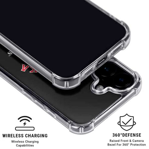 University of Nebraska Blackshirts iPhone 16 Plus Clear Case