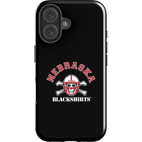 University of Nebraska Blackshirts iPhone 16 Plus Impact Case