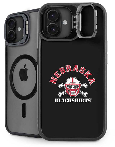 University of Nebraska Blackshirts iPhone 16 Plus Kickstand Case