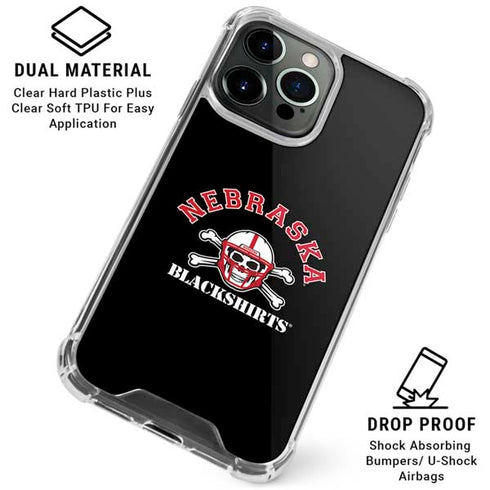 University of Nebraska Blackshirts iPhone 16 Pro Clear Case