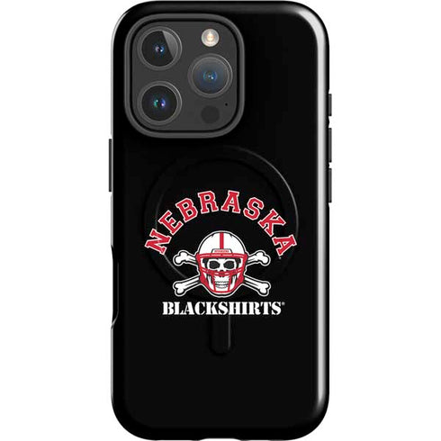 University of Nebraska Blackshirts iPhone 16 Pro Max Magsafe Impact Case