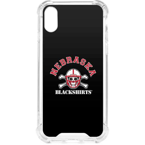 University of Nebraska Blackshirts iPhone XS Clear Case