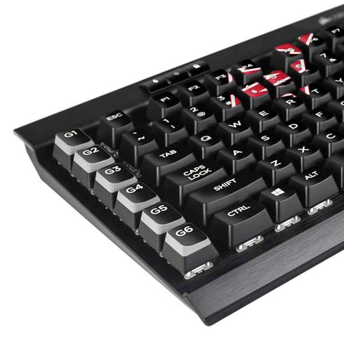 University of Nebraska Blackshirts K95 RGB PLATINUM Mechanical Gaming Keyboard Skin