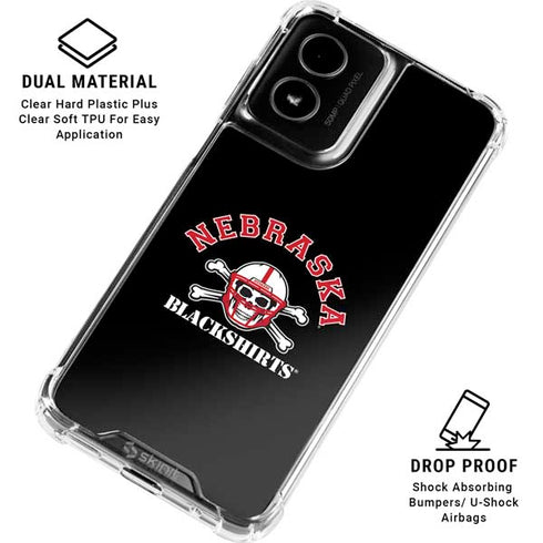 University of Nebraska Blackshirts Moto G Power 5G (2024) Clear Case
