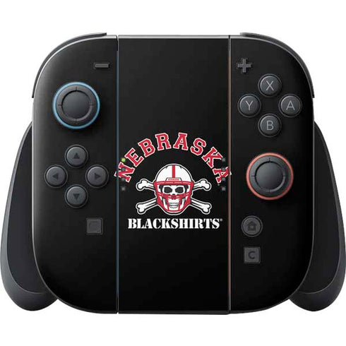 University of Nebraska Blackshirts Nintendo Switch 2 (2025) Joy-Con Controller Skin