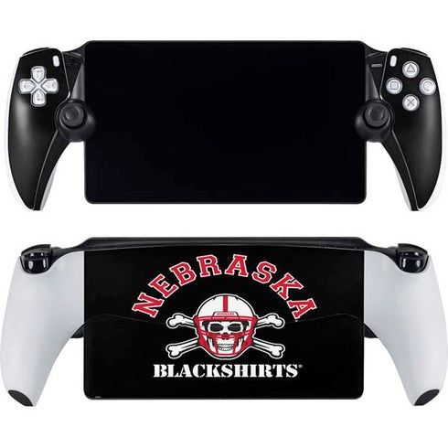 University of Nebraska Blackshirts PlayStation Portal Remote Player Skin