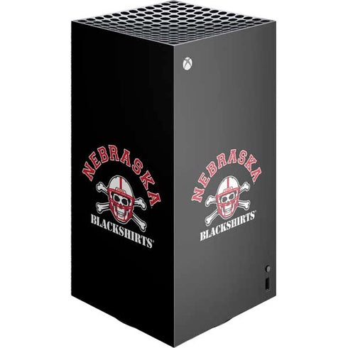 University of Nebraska Blackshirts XBox Series X Digital Edition Console Skin