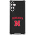 University of Nebraska Collegiate Text Black Galaxy A16 5G Clear Case