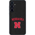 University of Nebraska Collegiate Text Black Galaxy A55 5G Skin