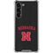 University of Nebraska Collegiate Text Black Galaxy S24 FE Clear Case