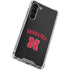 University of Nebraska Collegiate Text Black Galaxy S24 FE Clear Case
