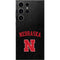 University of Nebraska Collegiate Text Black Galaxy S25 Ultra Skin