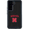 University of Nebraska Collegiate Text Black Galaxy S24 Waterproof Case