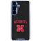 University of Nebraska Collegiate Text Black Galaxy S25 Plus Clear Case