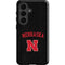University of Nebraska Collegiate Text Black Galaxy S26 Impact Case