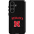 University of Nebraska Collegiate Text Black Galaxy S26 Impact Case