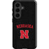 University of Nebraska Collegiate Text Black Galaxy S26 Plus Impact Case