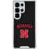 University of Nebraska Collegiate Text Black Galaxy S26 Ultra Clear Case