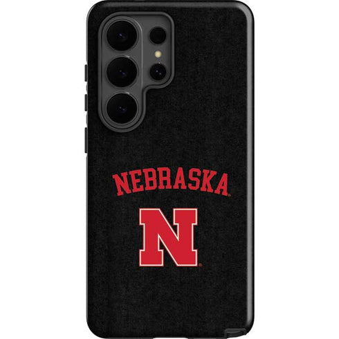 University of Nebraska Collegiate Text Black Galaxy S26 Ultra Impact Case