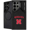 University of Nebraska Collegiate Text Black Galaxy S26 Ultra Kickstand Case