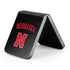 University of Nebraska Collegiate Text Black Galaxy Z Flip6 Skin