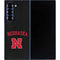 University of Nebraska Collegiate Text Black Galaxy Z Fold6 Skin