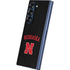 University of Nebraska Collegiate Text Black Galaxy Z Fold6 Skin