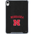 University of Nebraska Collegiate Text Black iPad 11th Gen (2025) Clear Case