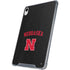 University of Nebraska Collegiate Text Black iPad 11th Gen (2025) Clear Case